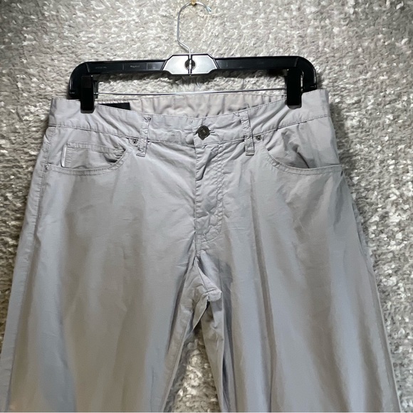 Armani Exchange A|X Mens Gray Flat Front Dress Straight Pants Sz 31 Lightweight - Picture 3 of 10